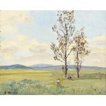 DEMMIN, Erich (1911 Ivenack - 1997 Berlin). Weite Landschaft.