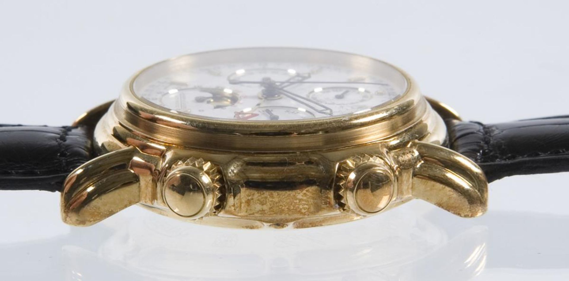 Armbanduhr: Grand Réveil Calendrier Perpétuel in Gold.. JAEGER-LECOULTRE. - Bild 7 aus 10