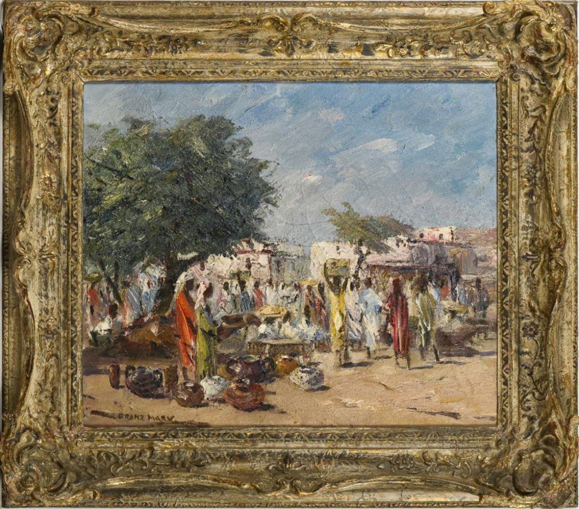 MARX, Franz (1889 München - 1960 ebd.). Orientalischer Markt mit Kamelen. - Bild 3 aus 6