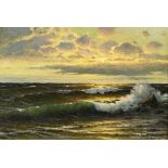 KUHLMANN, Herbert (* 1936). Abendstimmung am Meer.