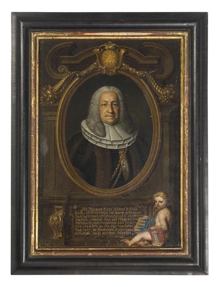 MÜLLER, Gabriel (1688 Ansbach - Nürnberg). Johann Carl Ebner von Eschenbach. - Image 3 of 6