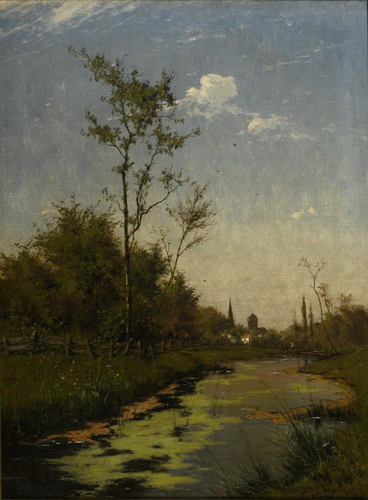 GOGARTEN, Heinrich (1850 Linz am Rhein - 1911 München). Dachauer Landschaft.