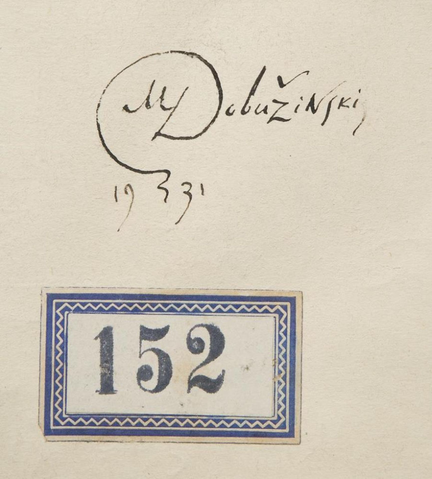 DOBUZINSKIJ, Mstislav Valerianovic zugeschrieben (1875 Nowgorod - 1957 New York). Theater-Kostümfigu - Bild 2 aus 2