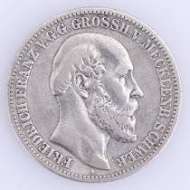 2 Mark, Mecklenburg-Schwerin, 1876.