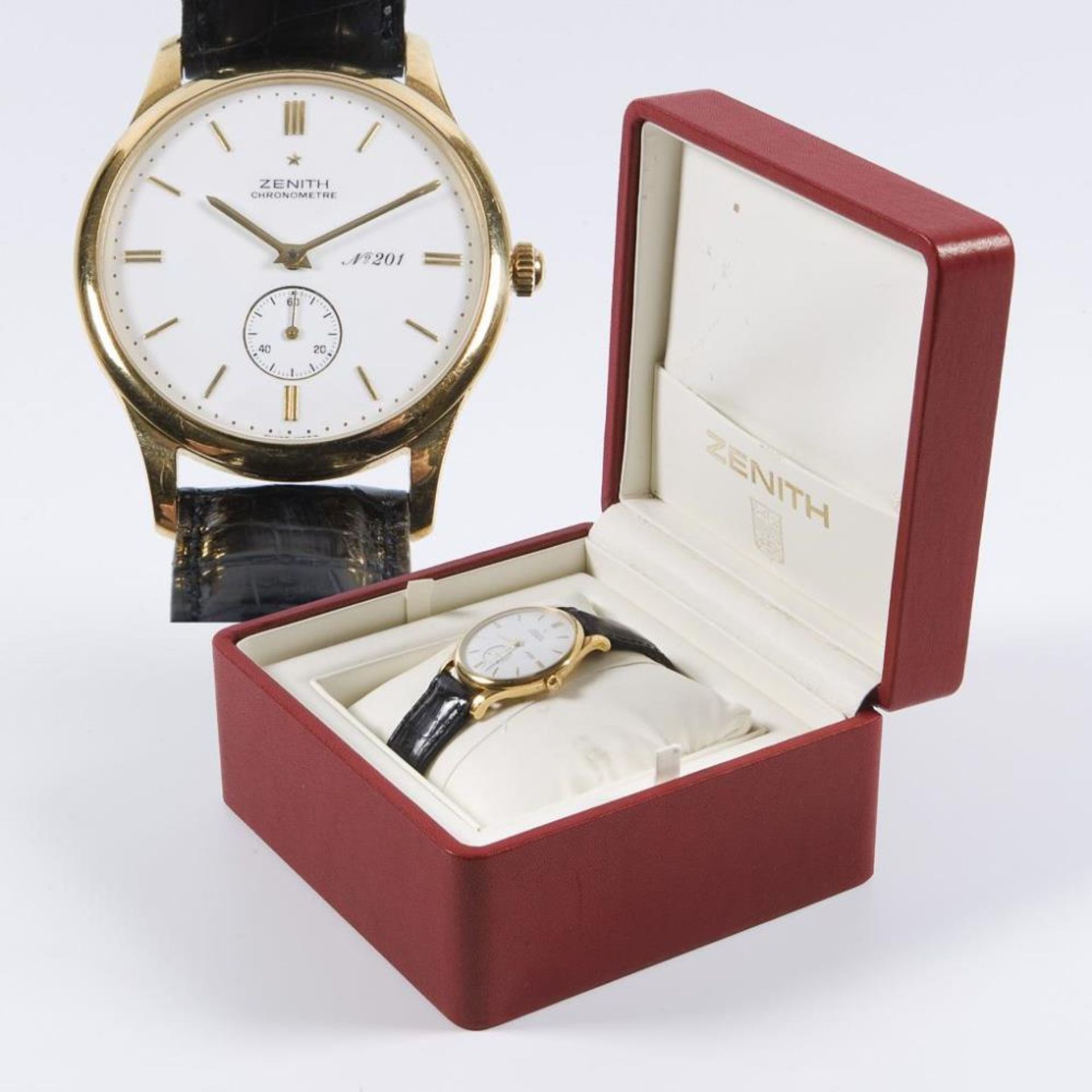 Armbanduhr-Chronometer Collection 125ème in Gold.. ZENITH.| siehe Nachtrag
