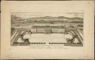 VERHELST, Egid der Jüngere (1733 Ettal - 1804 Mannheim). Ansicht des Schlosses zu Koblenz.