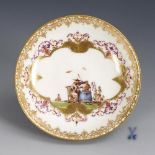 Unterschale mit Höroldt-Chinoiserie. Meissen.