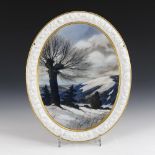 Wandbild mit Winterlandschaft. Rosenthal.