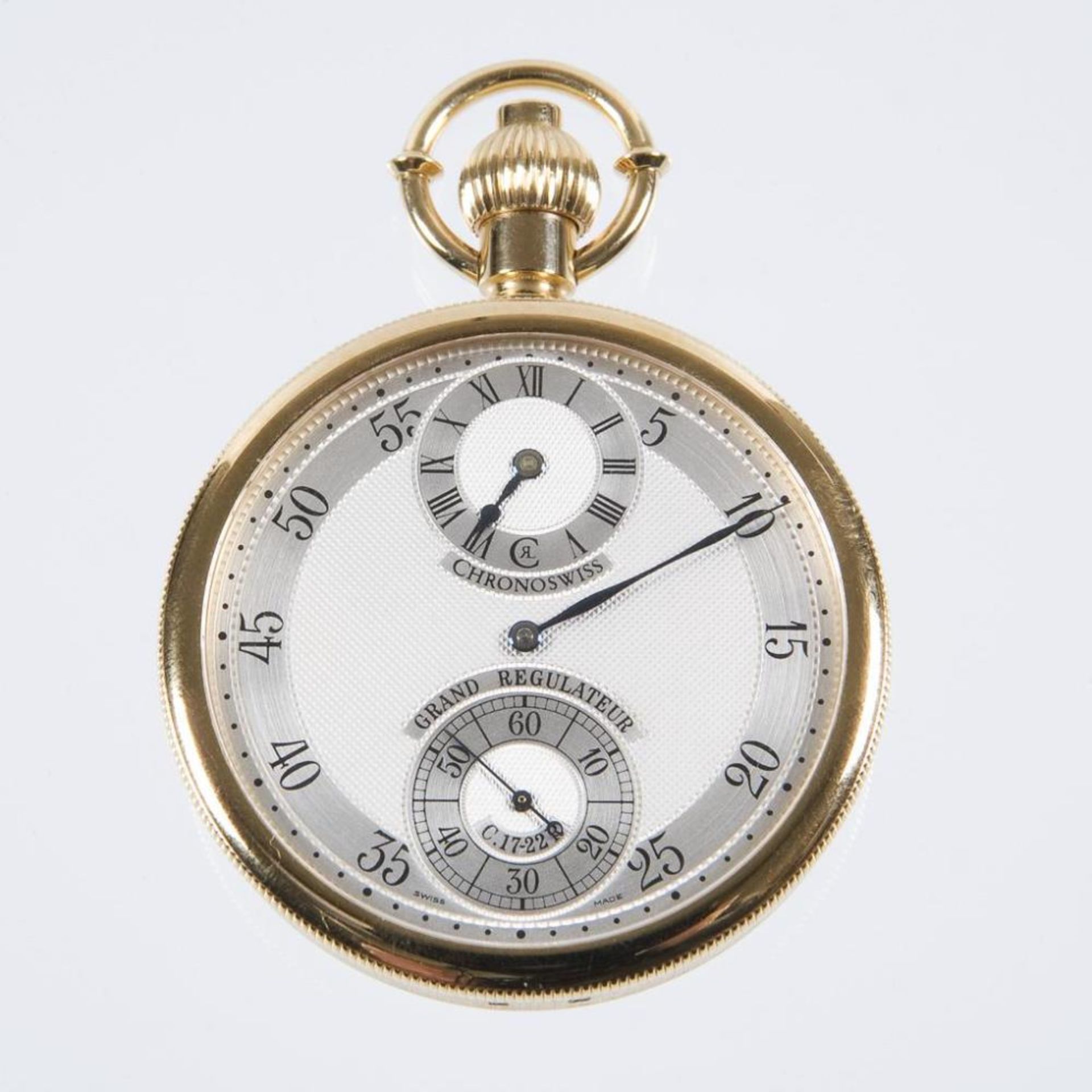 Grand Régulateur Taschenuhr m.Uhrkette, 2.Gehäuseboden a.Armband in Gold. CHRONOSWISS.| s.Nachtrag - Bild 3 aus 12