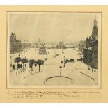 ZEISING, Walter (1876 - 1933). Dresden im Winter.