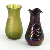 2 Jugendstil-Vasen.