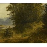 TÜBBECKE, Paul Wilhelm (1848 Berlin - 1924 Weimar). Flusslandschaft.