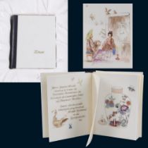 Porzellan-Miniaturbuch: Zitate. Meissen.