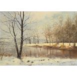 ORNAGHI, Fortunato (* 1930 Desio/Lombardei). Winterlandschaft.