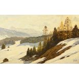 ZINNER, Robert (1904 Wien - 1988 München). "Vorfrühling in der Ramsau".