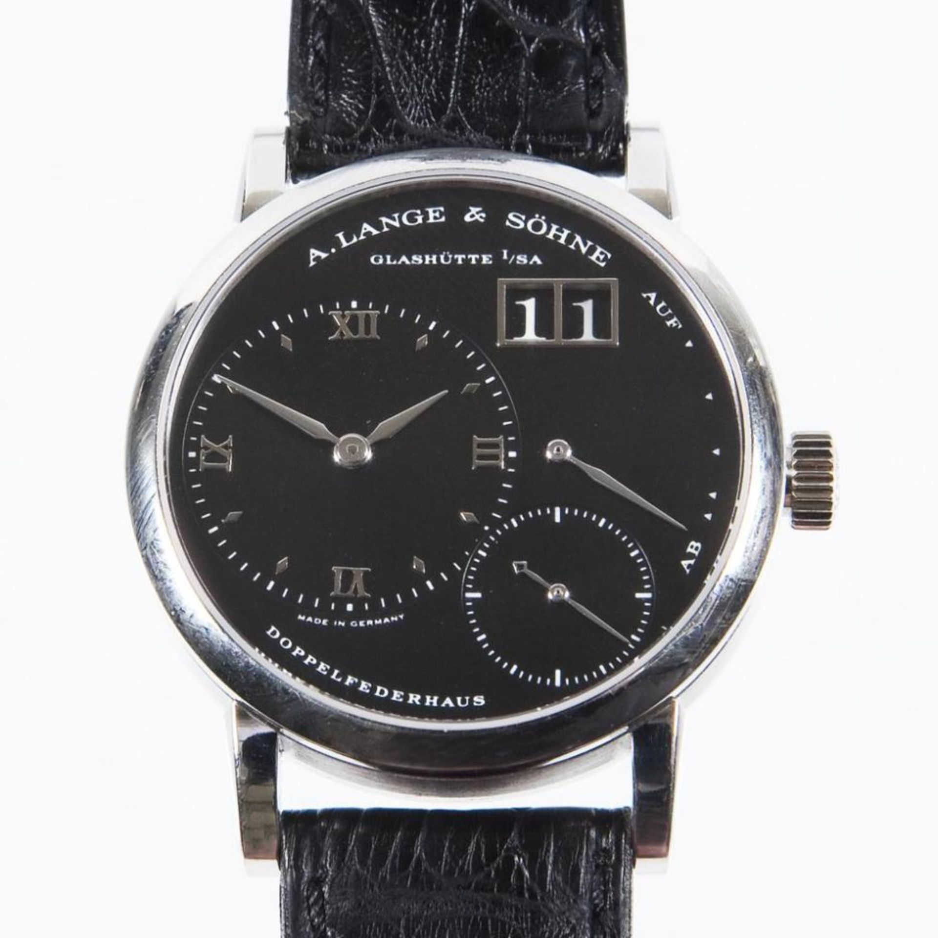 Armbanduhr: Modell Lange 1 Platinum.. A. LANGE & SÖHNE.| siehe Nachtrag