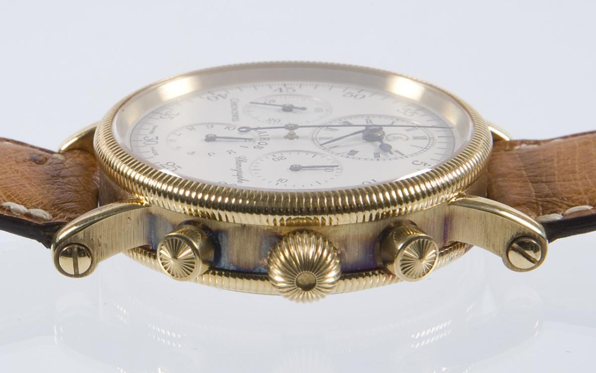 Armbanduhr-Chronograph Kairos in Gold.. CHRONOSWISS.| siehe Nachtrag - Bild 8 aus 9