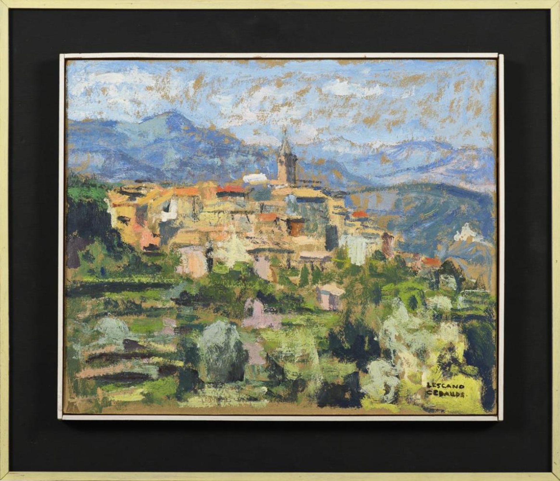 LESCANO CEBALLOS, Edelmiro (1900 - 1983). Argentinische Bergstadt. - Bild 2 aus 3