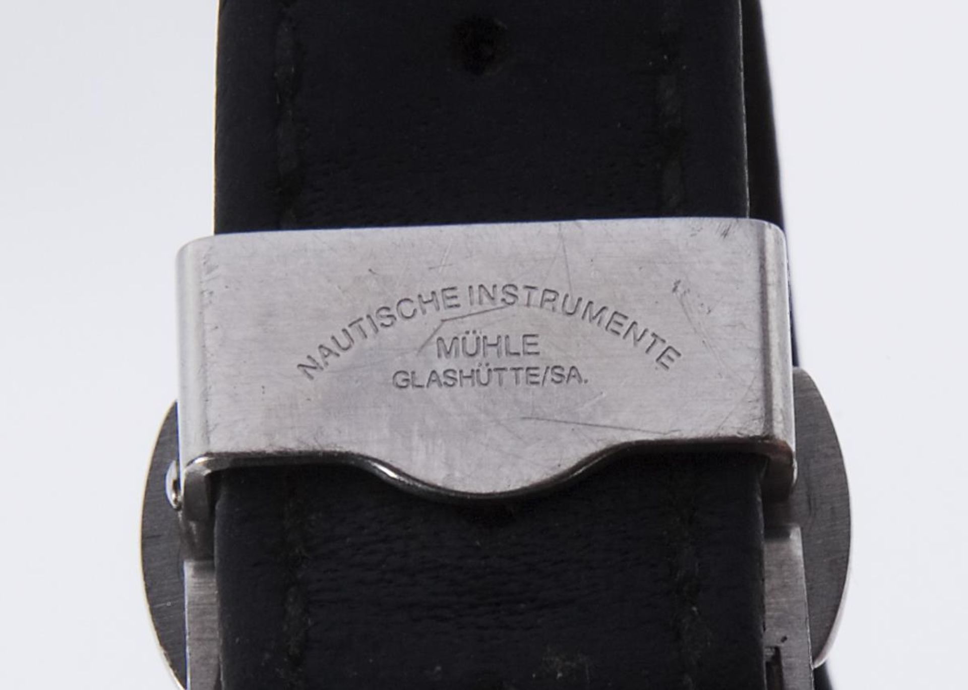 Mechanische Armbanduhr.. GLASHÜTTE NAUTISCHE INSTRUMENTE MÜHLE. - Bild 6 aus 7