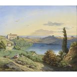 MAYER, Carl (1810 Wien - 1876 ebd.). "Lago de Nemi".