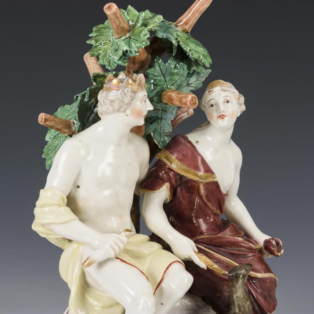 Mythologische Gruppe: Diana und Zeus. Wien. - Image 2 of 5