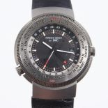 Weltzeit-Armbanduhr mit Weckfunktion.. IWC SCHAFFHAUSEN.| siehe Nachtrag