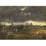 CONSTABLE, John Nachfolge. Landschaft unter Gewitterhimmel.