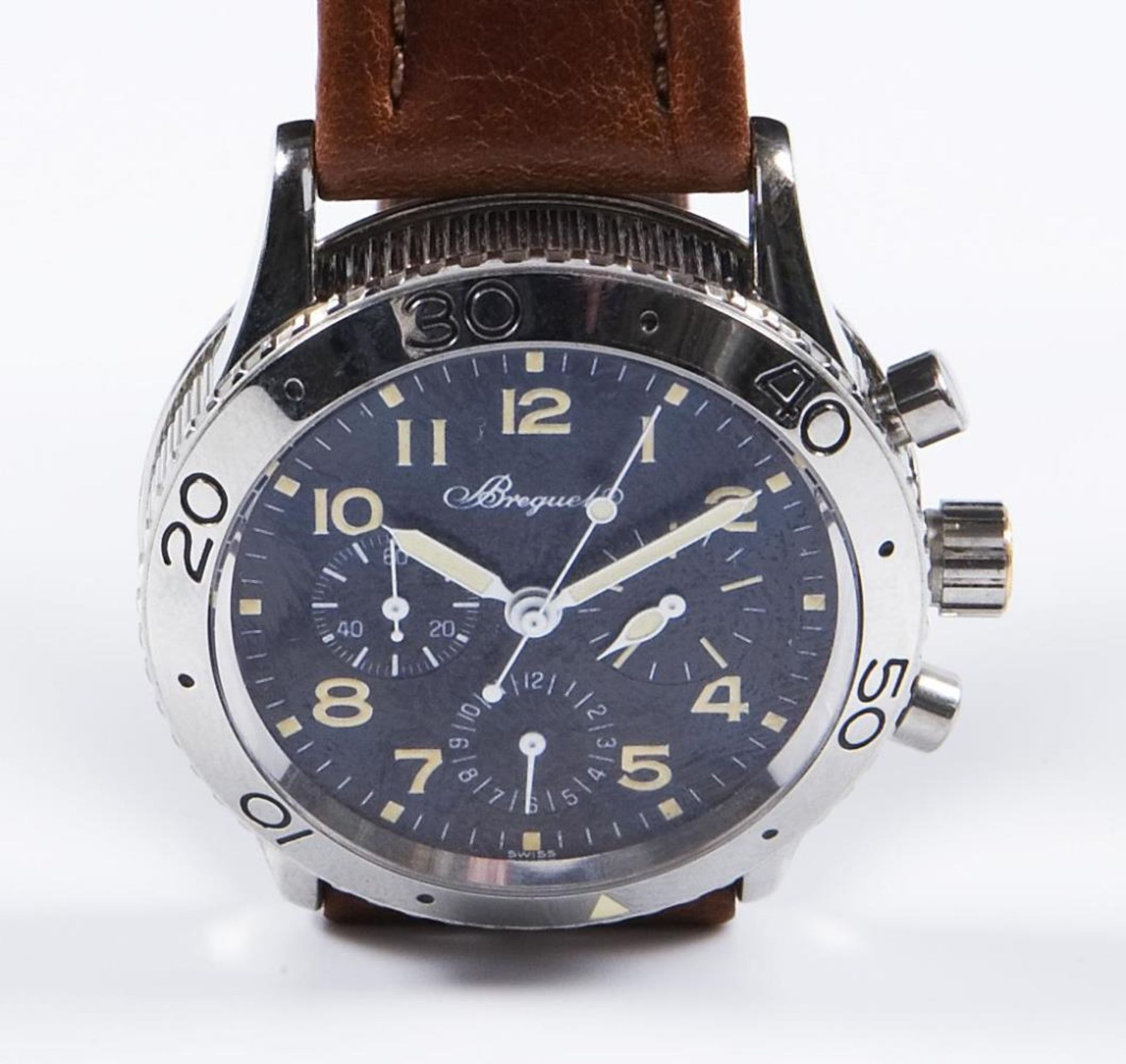 Armbanduhr-Chronograph "Aéronavale" mit Flyback.. BREGUET.| siehe Nachtrag - Bild 10 aus 13