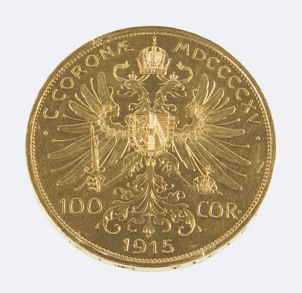 100 Kronen-Goldmünze. - Image 2 of 3
