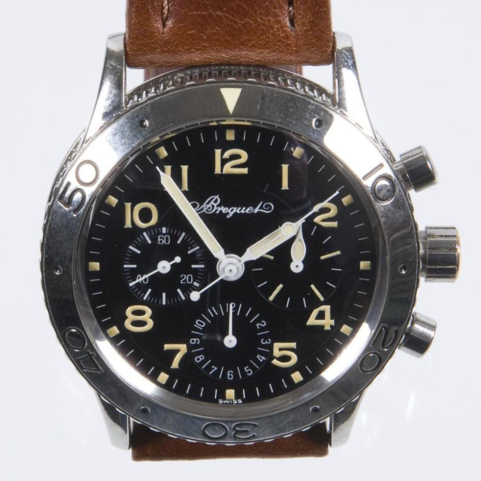 Armbanduhr-Chronograph "Aéronavale" mit Flyback.. BREGUET.| siehe Nachtrag - Bild 11 aus 13