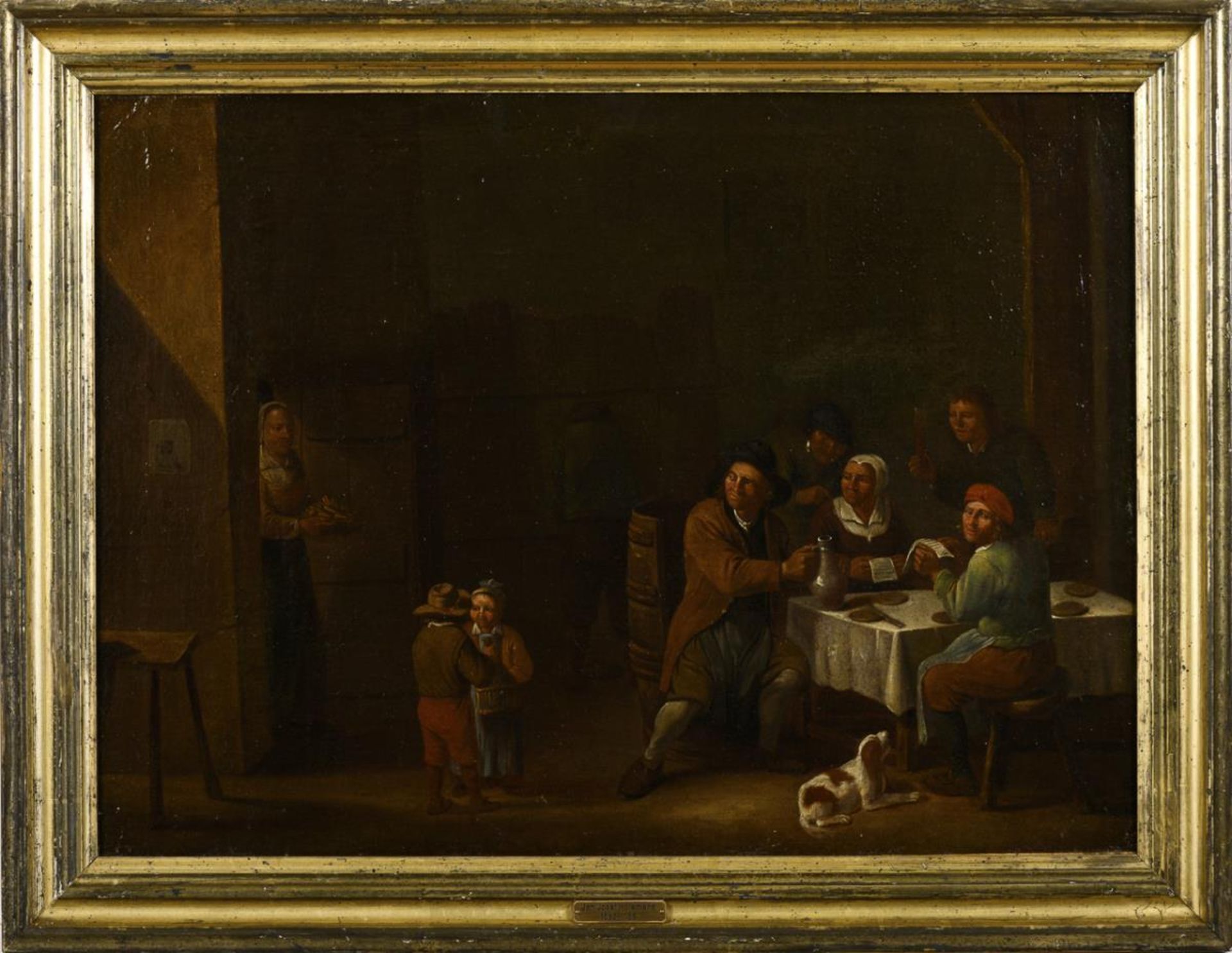 HOREMANS, Jan Jozef (1682 Antwerpen - 1759 ebd.). Genreszene mit Familie. - Bild 3 aus 5