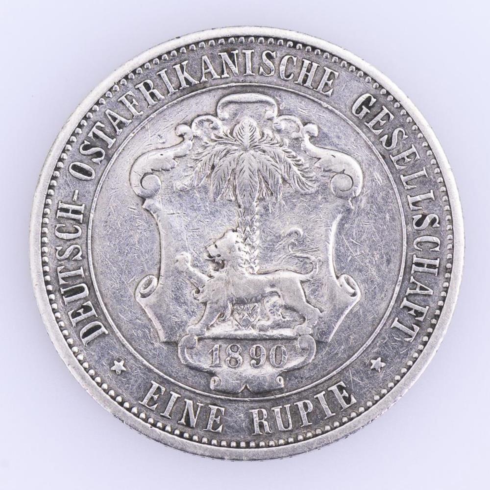 1 Rupie, Deutsch-Ostafrikanische Gesellschaft, 1890. - Image 2 of 2