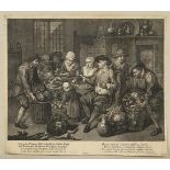 HERTEL, Johann Georg (1700 Augsburg - 1775 Augsburg). Genreszene in einer bäuerlichen Küche.