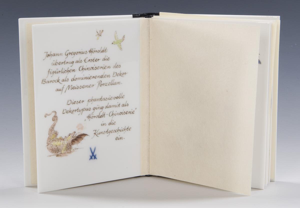 Porzellan-Miniaturbuch: Zitate. Meissen. - Image 8 of 8