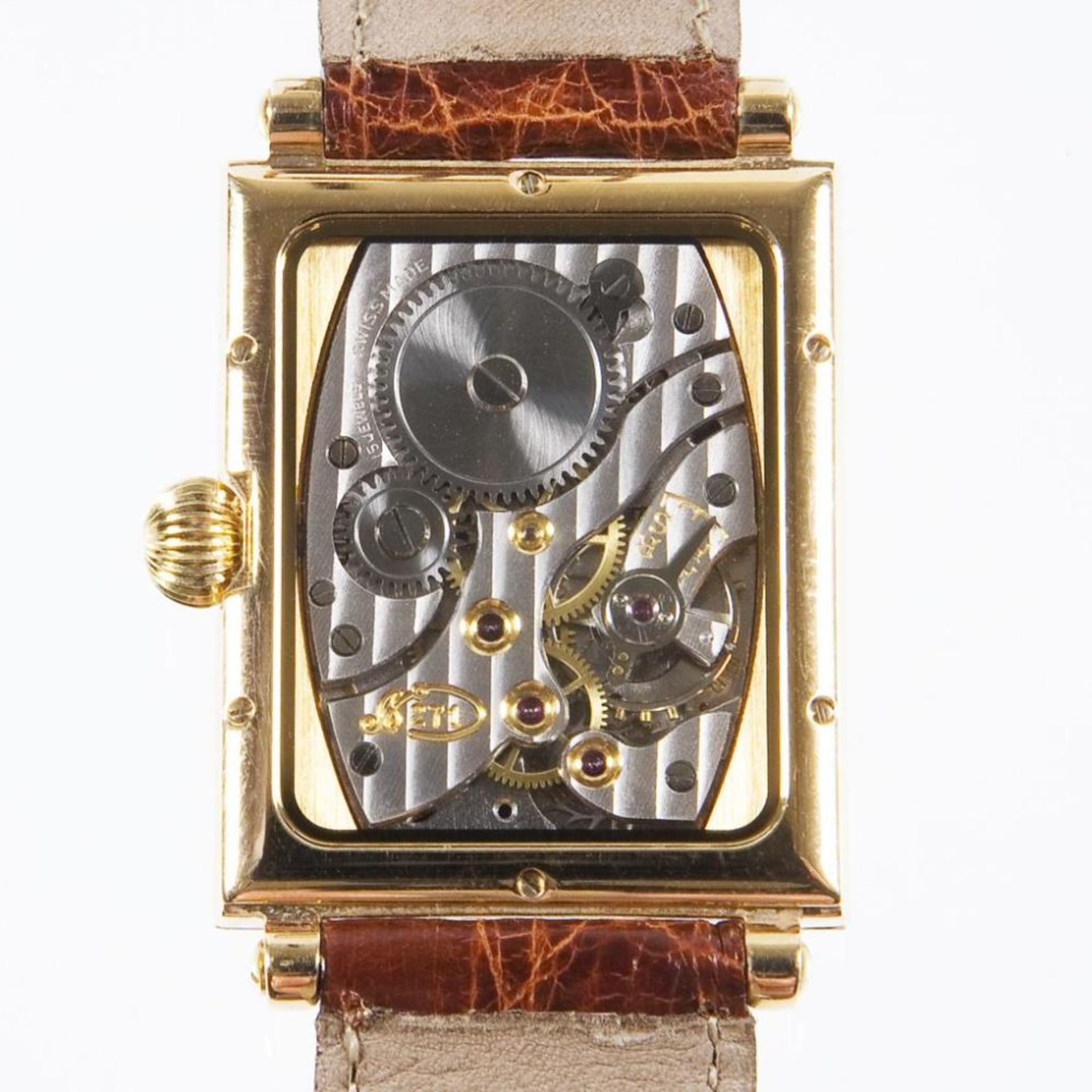 Armbanduhr: Régulateur Rectangulaire in Gold.. CHRONOSWISS. - Bild 2 aus 9