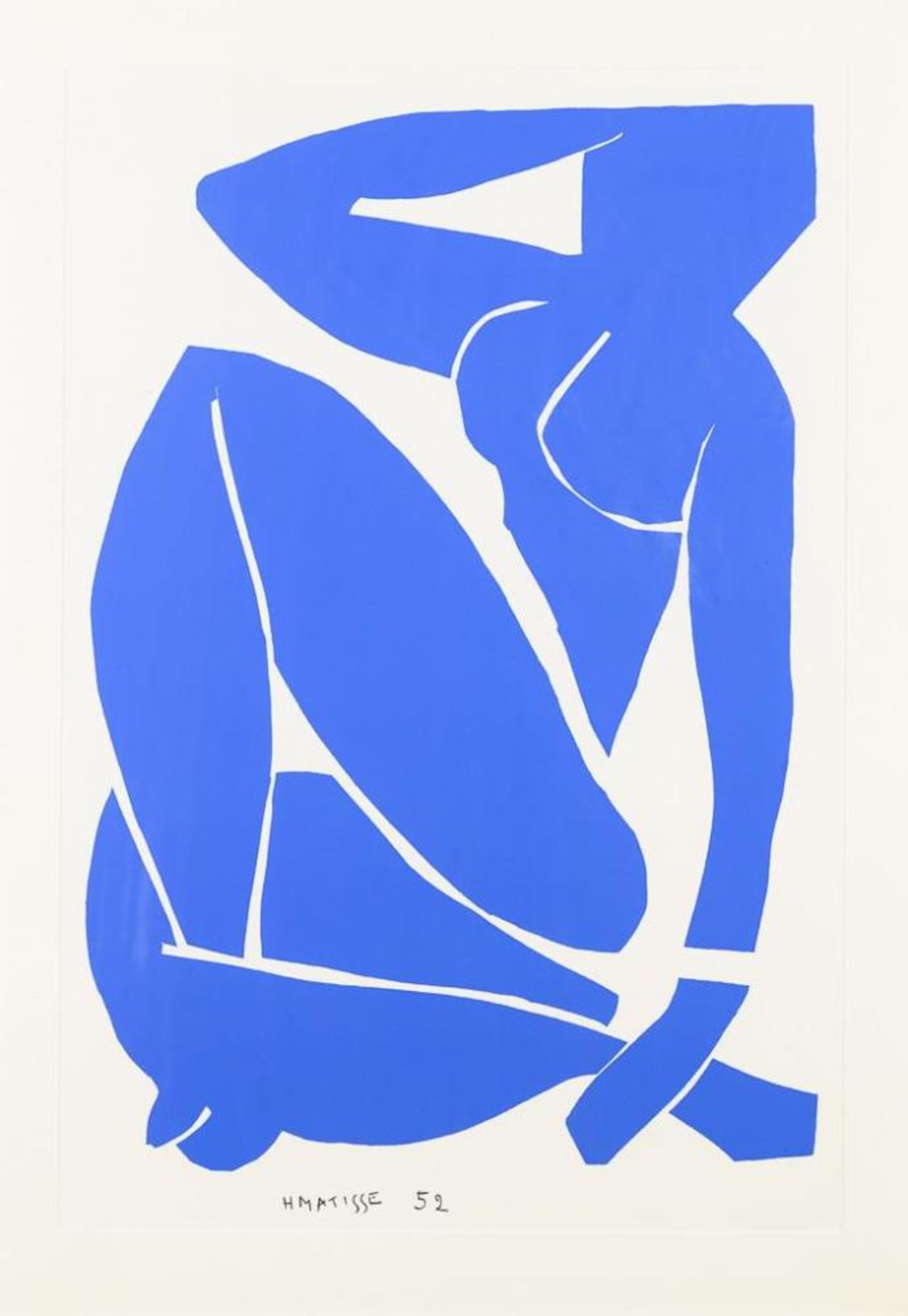 MATISSE, Henry (1869 Le Cateau Cambrésis - 1954 Nizza). "Nu bleu".