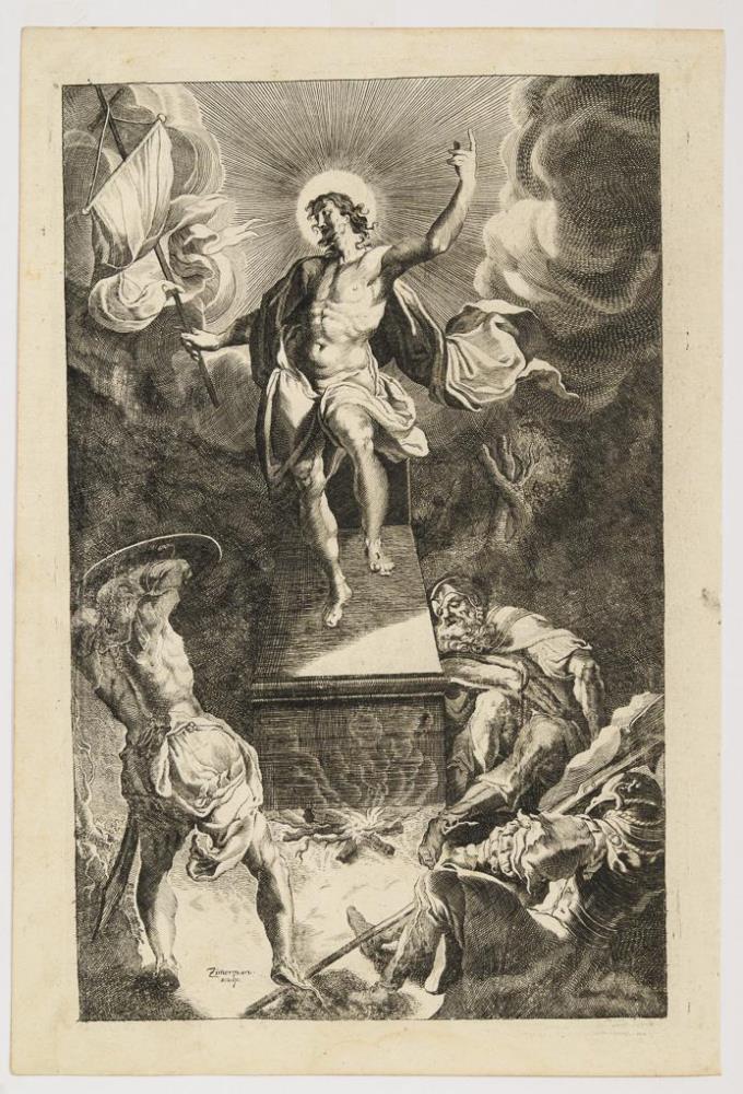 ZIMMERMANN, Joseph Anton (1707 Augsburg - 1797 München). 3 Szenen der Passionsgeschichte. - Image 4 of 4