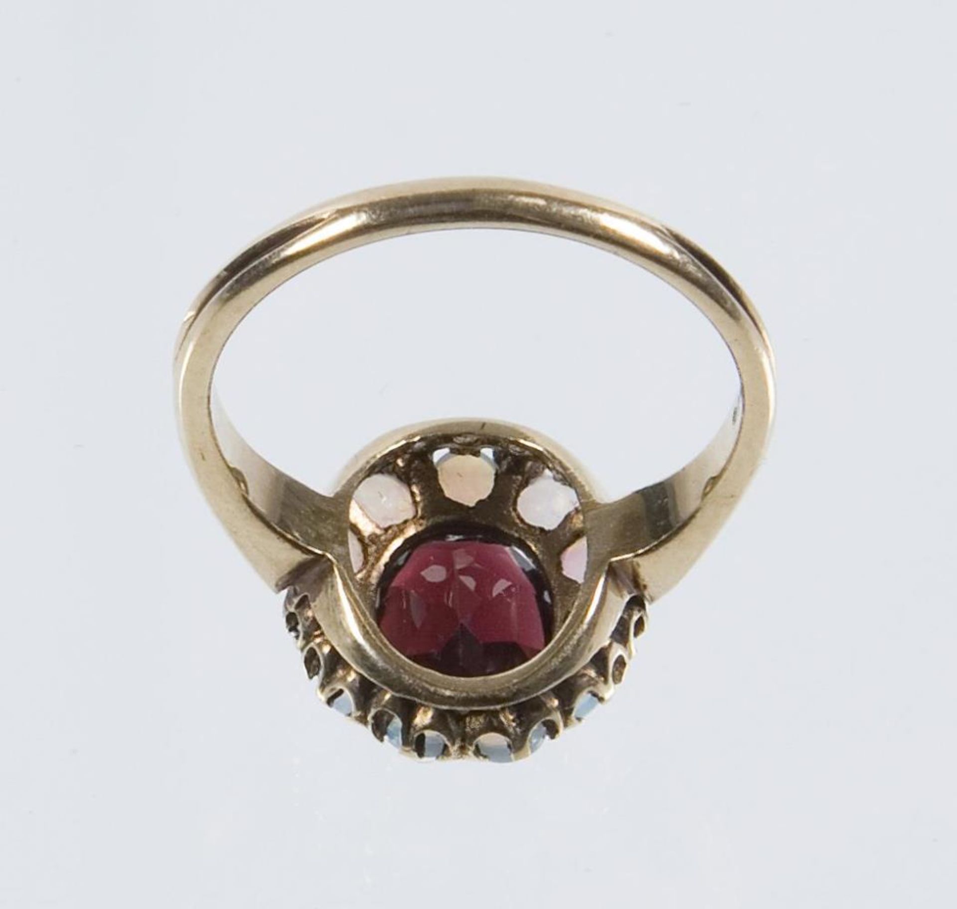 Opal-Granat-Ring. - Bild 2 aus 3