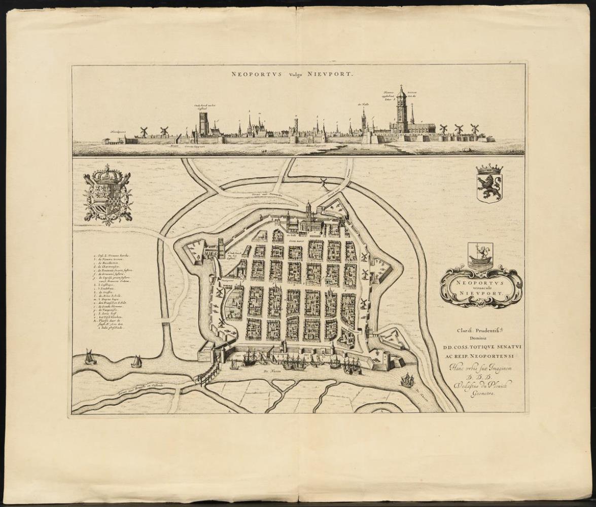 BLAEU, Joan (1596 Alkmaar - 1673 Amsterdam). 2 Ansichten der Stadt Nieuwpoort. - Image 3 of 4
