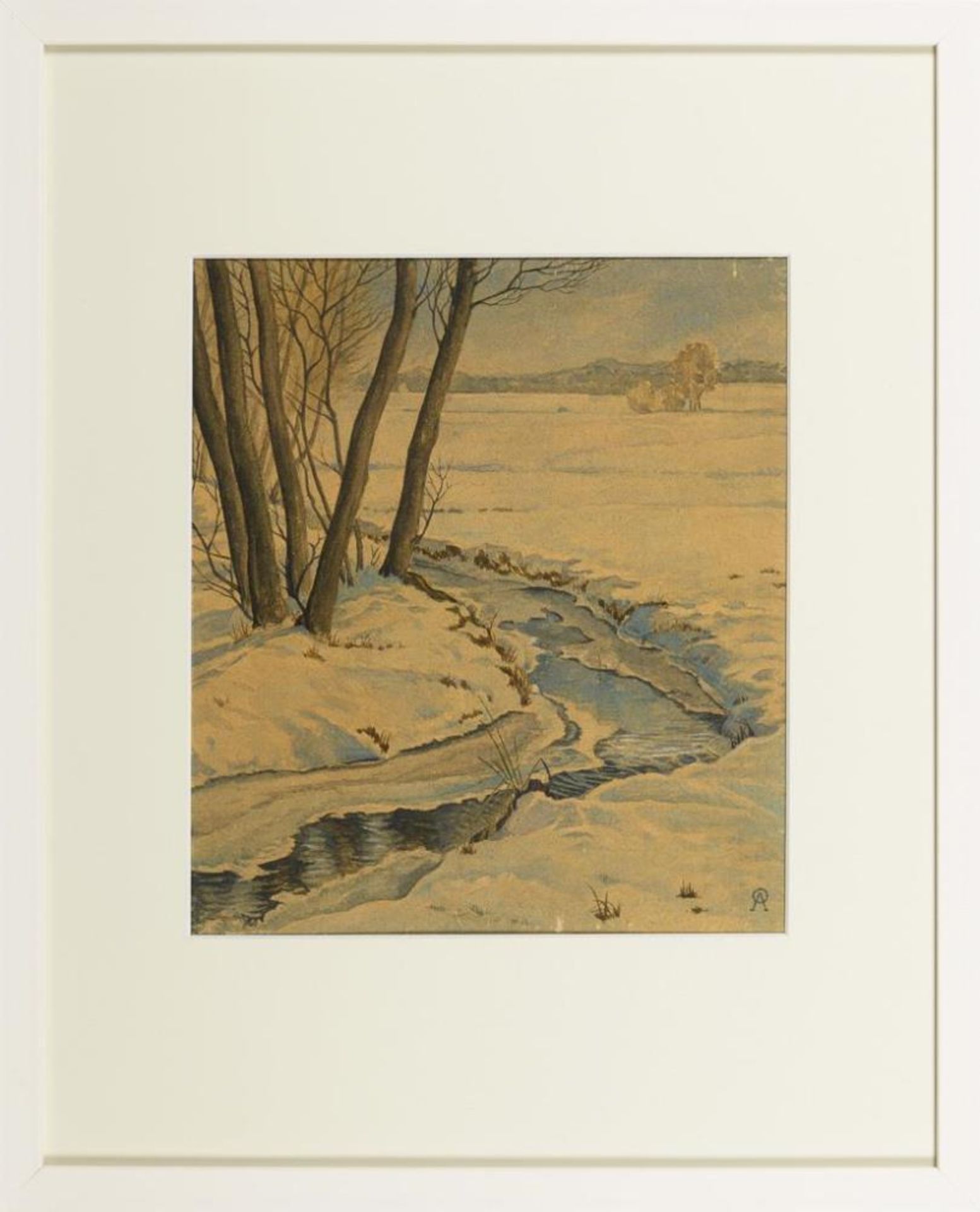 ABEKING, Ortrud (1904 Berlin - 1977 Torrevieja). Winterliche Darßlandschaft. - Bild 2 aus 3