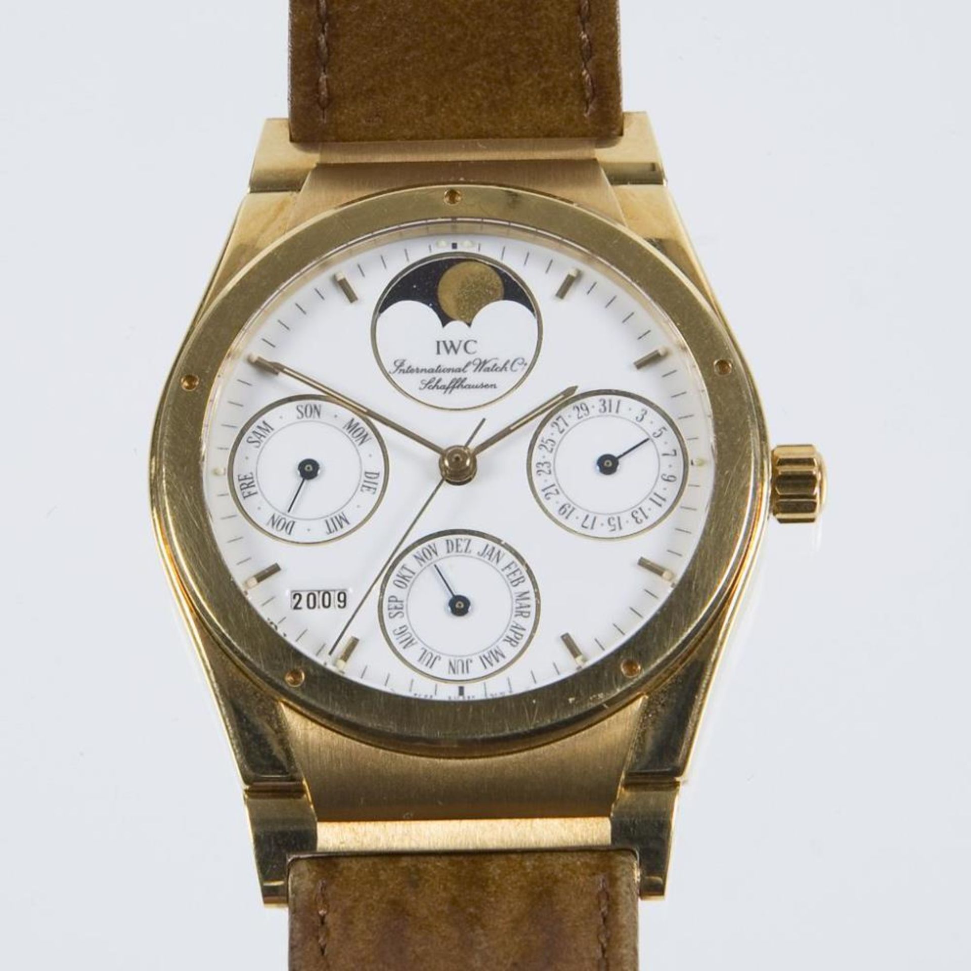 Armbanduhr: Ingenieur Perpetual Calendar in Gold.. IWC SCHAFFHAUSEN.| siehe Nachtrag