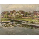 LUGAN, Franz (1864 Nimkau/Schlesien - 1942 Berlin). "Tiefwerder an der Havel".