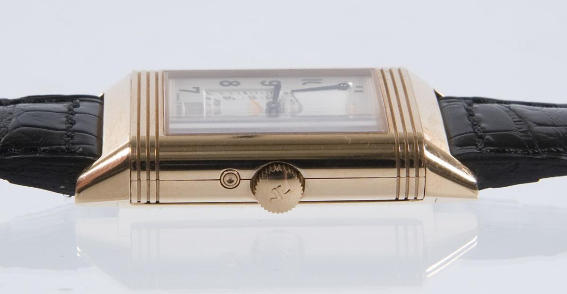 Armbanduhr: Reverso 60ème in Gold.. JAEGER-LECOULTRE. - Bild 8 aus 8