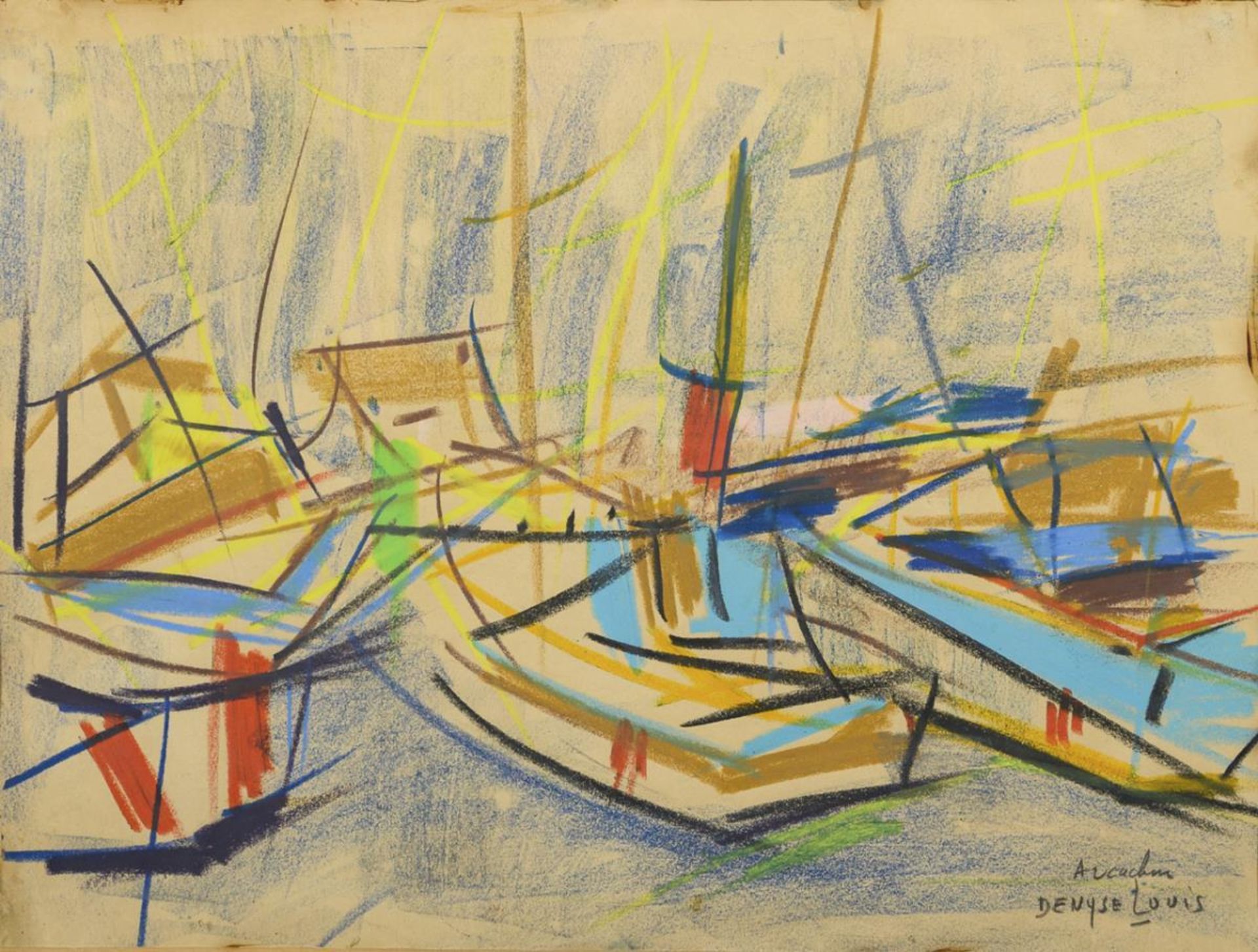 LOUIS, Denyse (1913 - 1985). Schiffe.