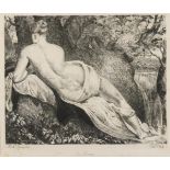 REDGRAVE, Richard (1804 London - 1888 London). Weiblicher Rückenakt - "The Alarm".
