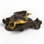 Wiener Bronze: Erotische Verwandlungsfigur.
