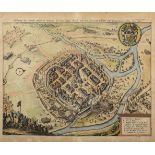 MERIAN, Matthäus d. Ä. (1593 Basel - 1650 Schwalbach). Plan von Pilsen.