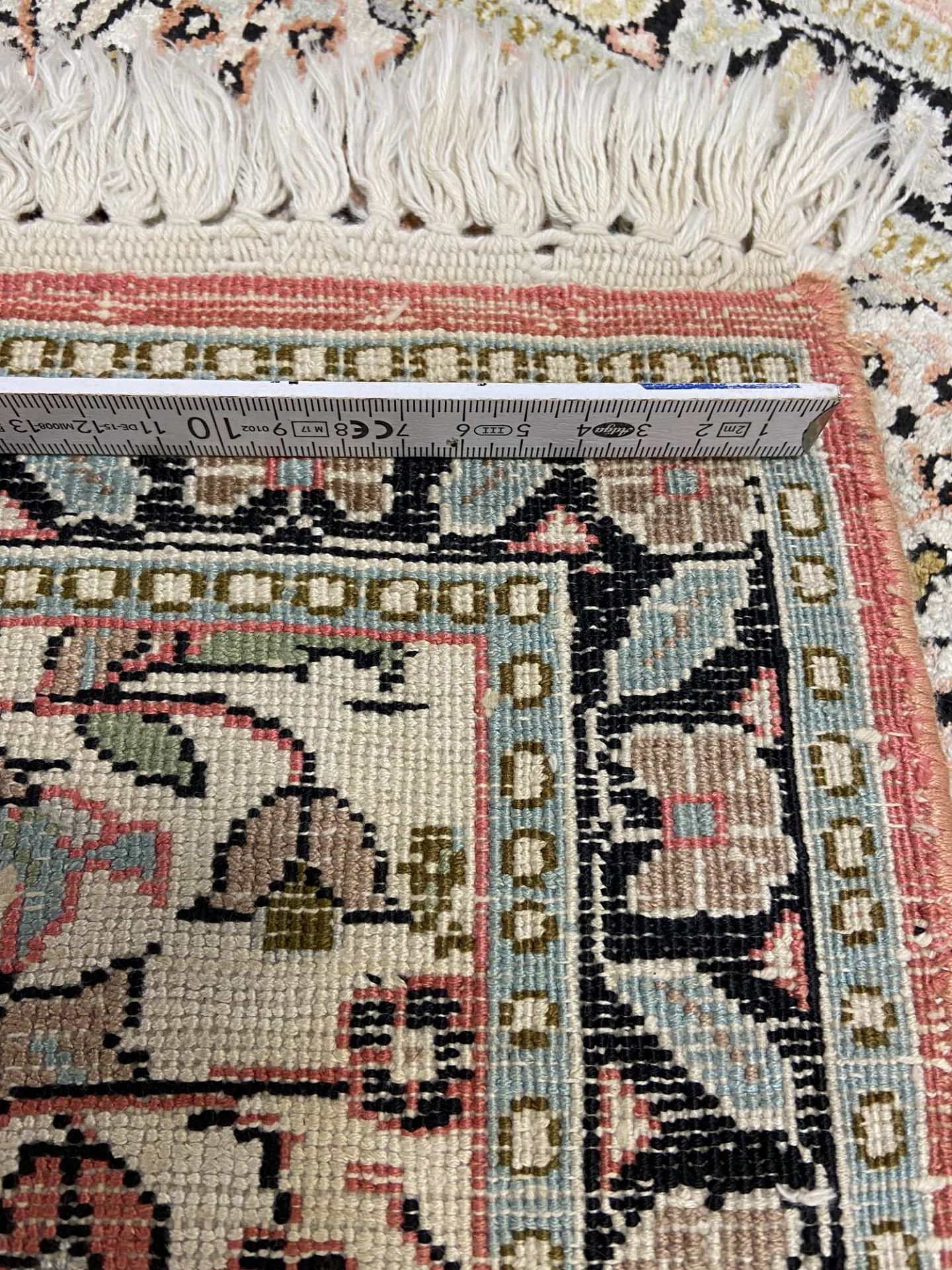 Kashmir silk carpet - Ca. 90 x 60cm - Image 2 of 2
