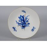 Teller Meissen, blaue Blume