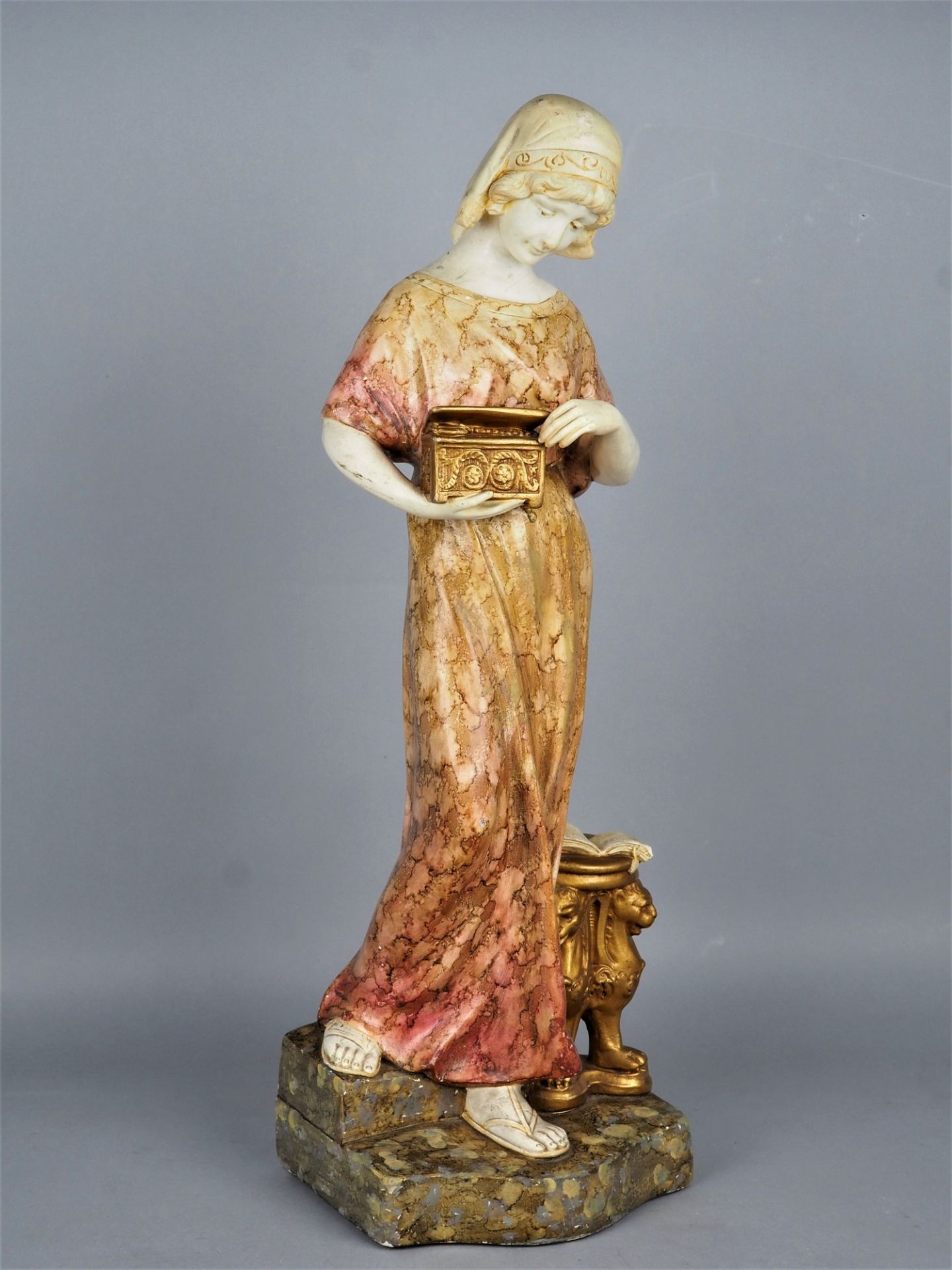 Art Nouveau figure, dated. 1909